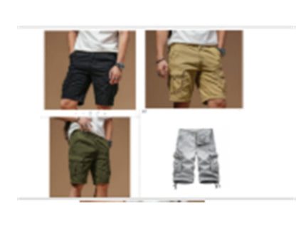 Hong Kong Style Workwear Shorts For Men