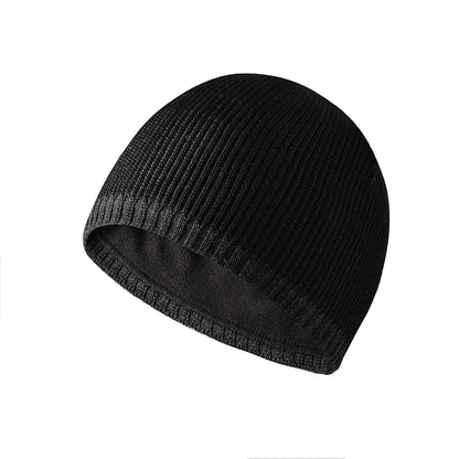 Men's Knitted Hat Two-tone Straight Edge Outdoor Leisure