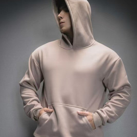 American-style Heavy Polar Fleece Casual Exercise Training Running Hooded Sweater