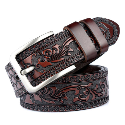 Carved Craft Men's Belt Cattlehide