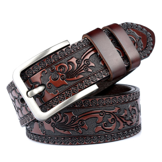 Carved Craft Men's Belt Cattlehide