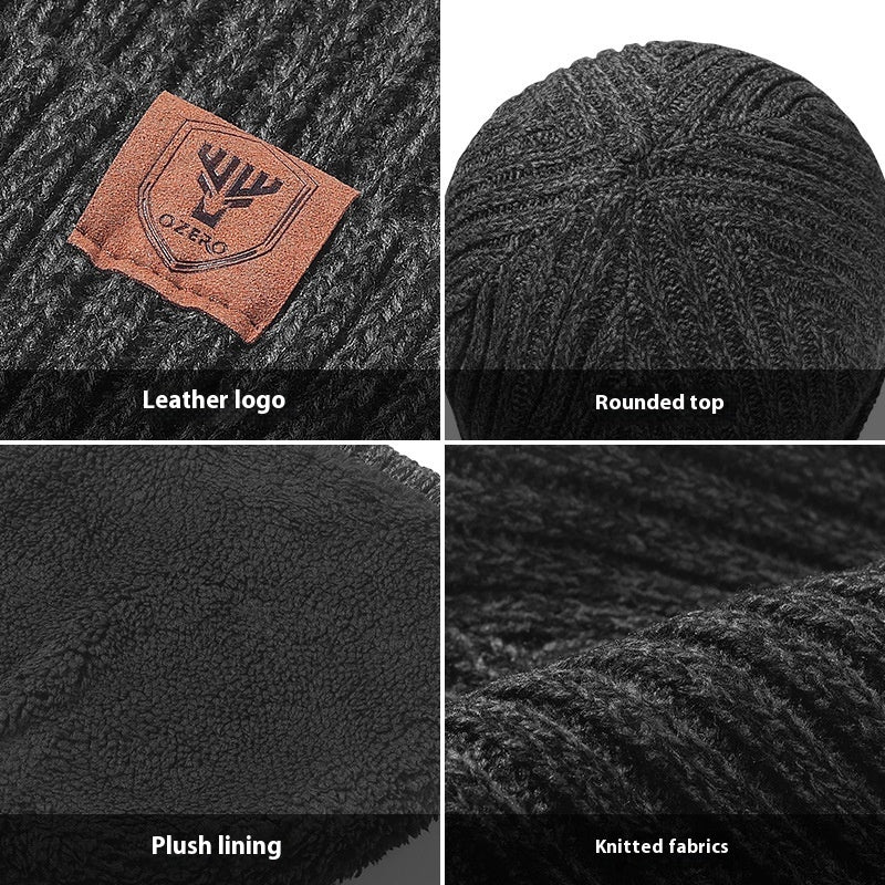 Men's Woollen Cap: Warm Ear Protection for Big Head Sizes