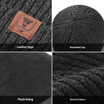 Men's Woollen Cap: Warm Ear Protection for Big Head Sizes