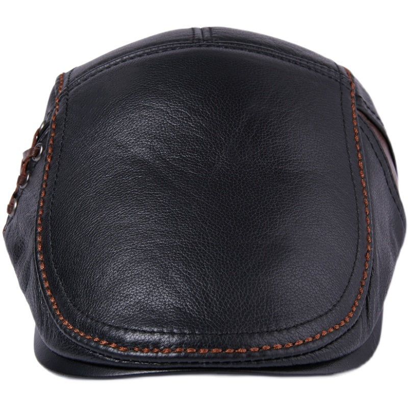 Men's Cowhide Beret  Hat