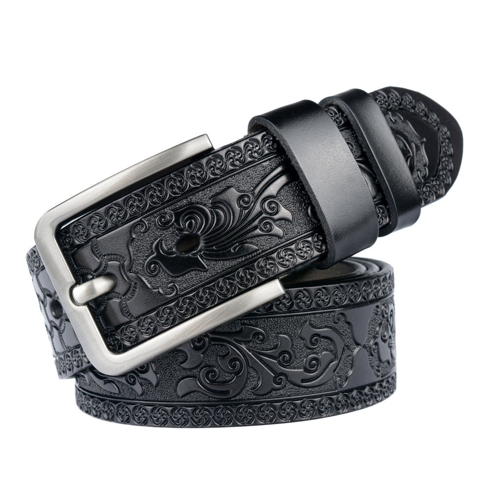 Carved Craft Men's Belt Cattlehide