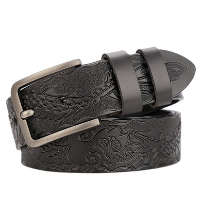Carved Craft Men's Belt Cattlehide
