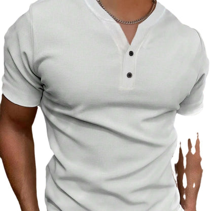 Summer Fashion Men's V-collar Short Sleeve T-Shirt