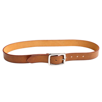 Retro Thick Pure Steel Hand-rub Colour Men's Belt