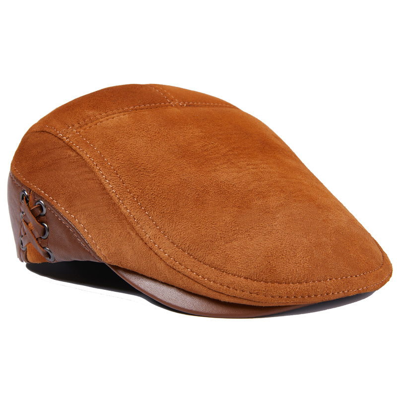 Men's Cowhide Beret  Hat
