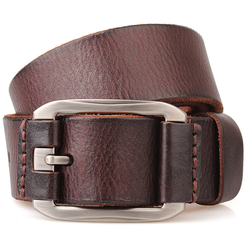 Men's Leather Belt In One Single Layer Leather
