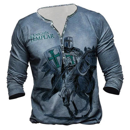 Digital Printing Men's Long-sleeved T-shirt England