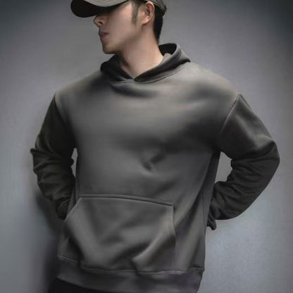 American-style Heavy Polar Fleece Casual Exercise Training Running Hooded Sweater