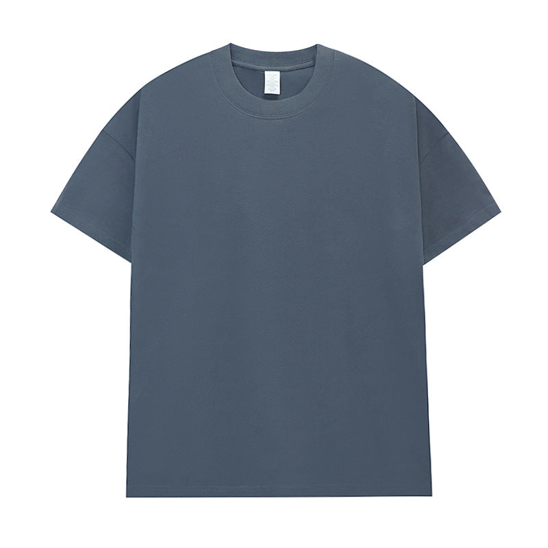 Men's Cotton Seamless Round Neck Short-sleeved T-shirt