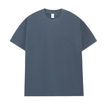 Men's Cotton Seamless Round Neck Short-sleeved T-shirt