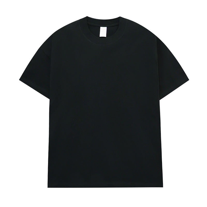 Men's Cotton Seamless Round Neck Short-sleeved T-shirt