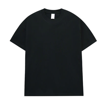 Men's Cotton Seamless Round Neck Short-sleeved T-shirt