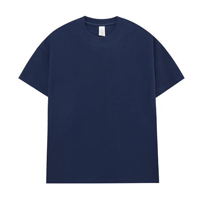 Men's Cotton Seamless Round Neck Short-sleeved T-shirt