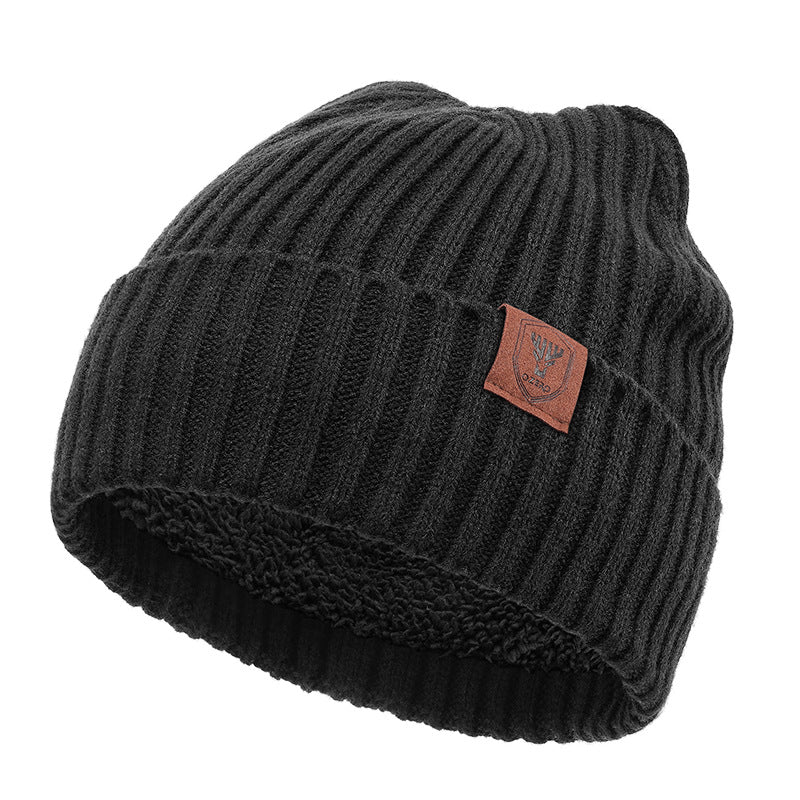 Men's Woollen Cap: Warm Ear Protection for Big Head Sizes
