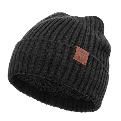 Men's Woollen Cap: Warm Ear Protection for Big Head Sizes