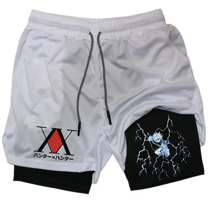 Printed Sports Shorts In God We Trust