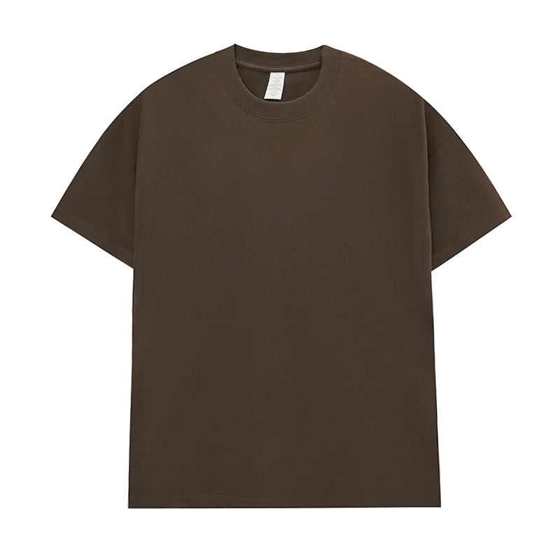 Men's Cotton Seamless Round Neck Short-sleeved T-shirt