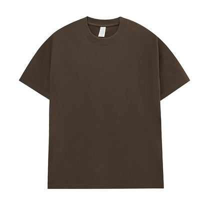 Men's Cotton Seamless Round Neck Short-sleeved T-shirt