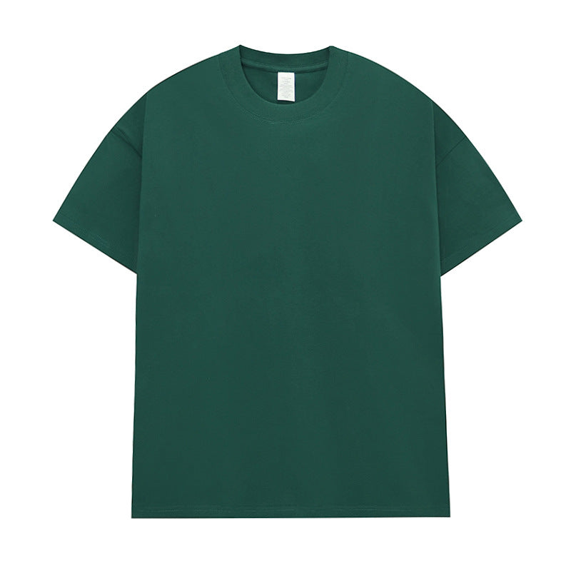 Men's Cotton Seamless Round Neck Short-sleeved T-shirt
