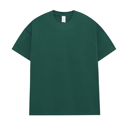 Men's Cotton Seamless Round Neck Short-sleeved T-shirt