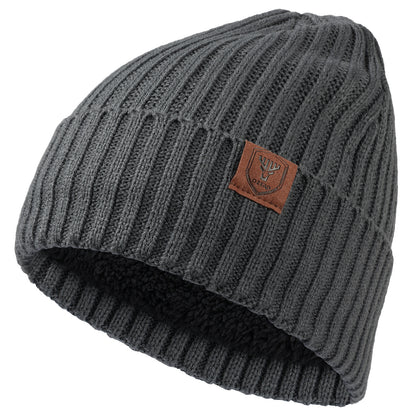 Men's Woollen Cap: Warm Ear Protection for Big Head Sizes