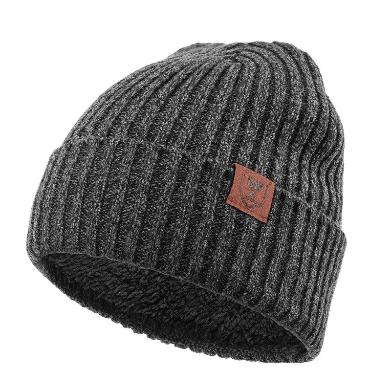 Men's Woollen Cap: Warm Ear Protection for Big Head Sizes