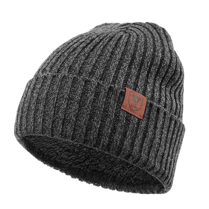 Men's Woollen Cap: Warm Ear Protection for Big Head Sizes