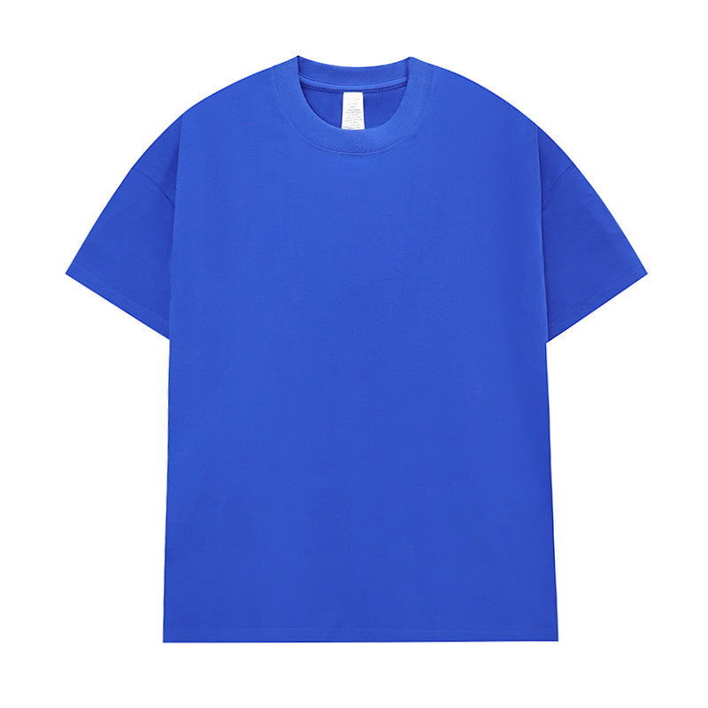 Men's Cotton Seamless Round Neck Short-sleeved T-shirt
