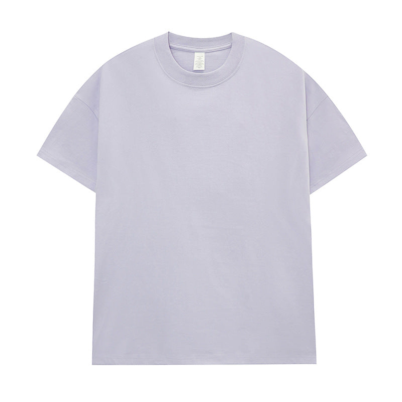 Men's Cotton Seamless Round Neck Short-sleeved T-shirt