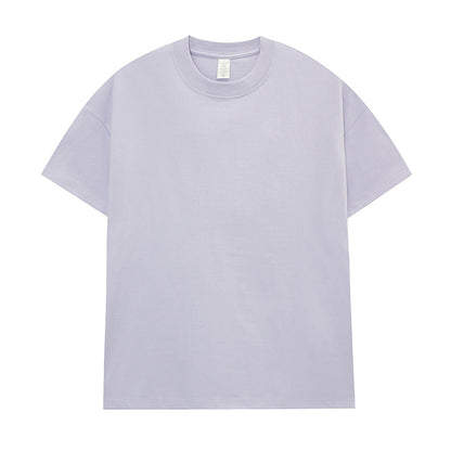 Men's Cotton Seamless Round Neck Short-sleeved T-shirt