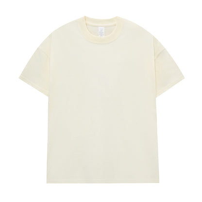Men's Cotton Seamless Round Neck Short-sleeved T-shirt