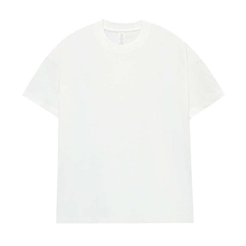 Men's Cotton Seamless Round Neck Short-sleeved T-shirt