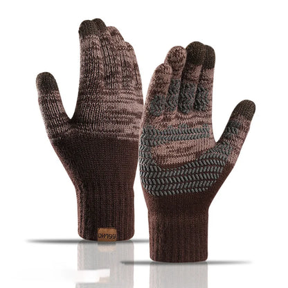 Men  Gloves Thicken Wool Cashmere, Touch Screen.
