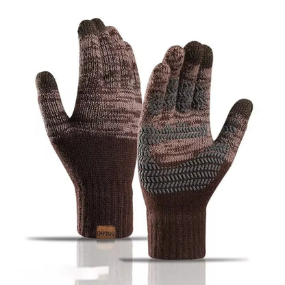 Men  Gloves Thicken Wool Cashmere, Touch Screen.