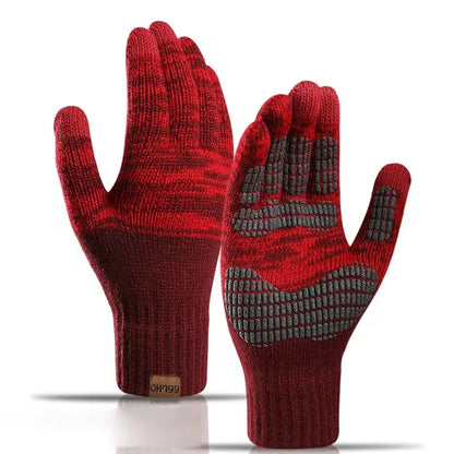 Men  Gloves Thicken Wool Cashmere, Touch Screen.