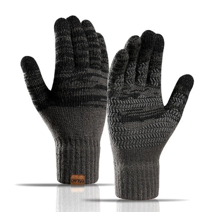 Men  Gloves Thicken Wool Cashmere, Touch Screen.