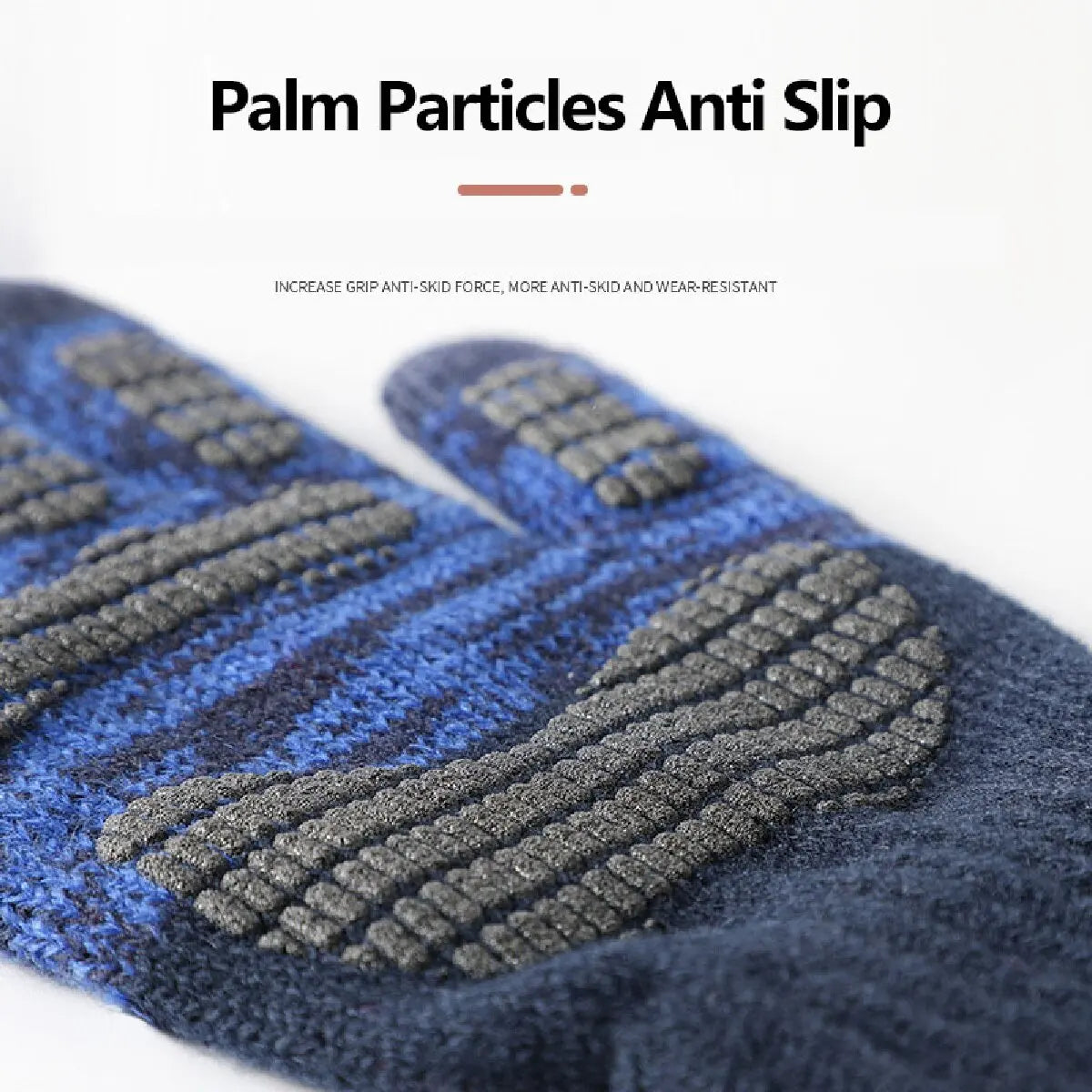 Men  Gloves Thicken Wool Cashmere, Touch Screen.
