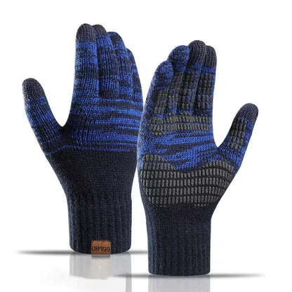 Men  Gloves Thicken Wool Cashmere, Touch Screen.