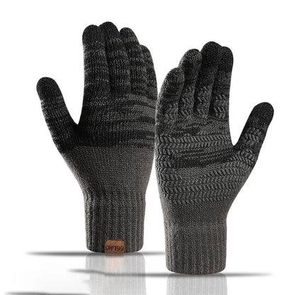 Men  Gloves Thicken Wool Cashmere, Touch Screen.
