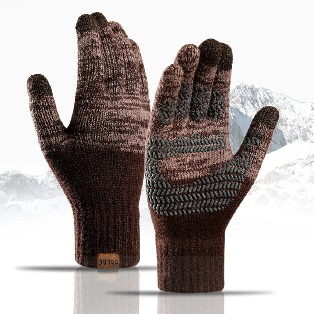 Men  Gloves Thicken Wool Cashmere, Touch Screen.