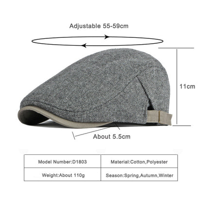 Men Retro Cotton Beret