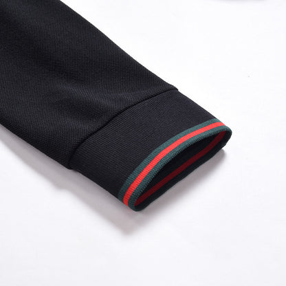 Men's Solid Spring And Autumn Lapel Cotton Casual Bottom Shirt