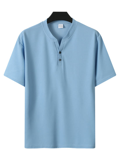 Summer Fashion Men's V-collar Short Sleeve T-Shirt