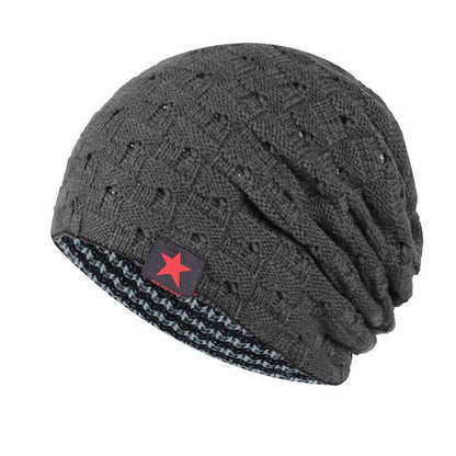 Men Double-sided Warm Woolen Hat