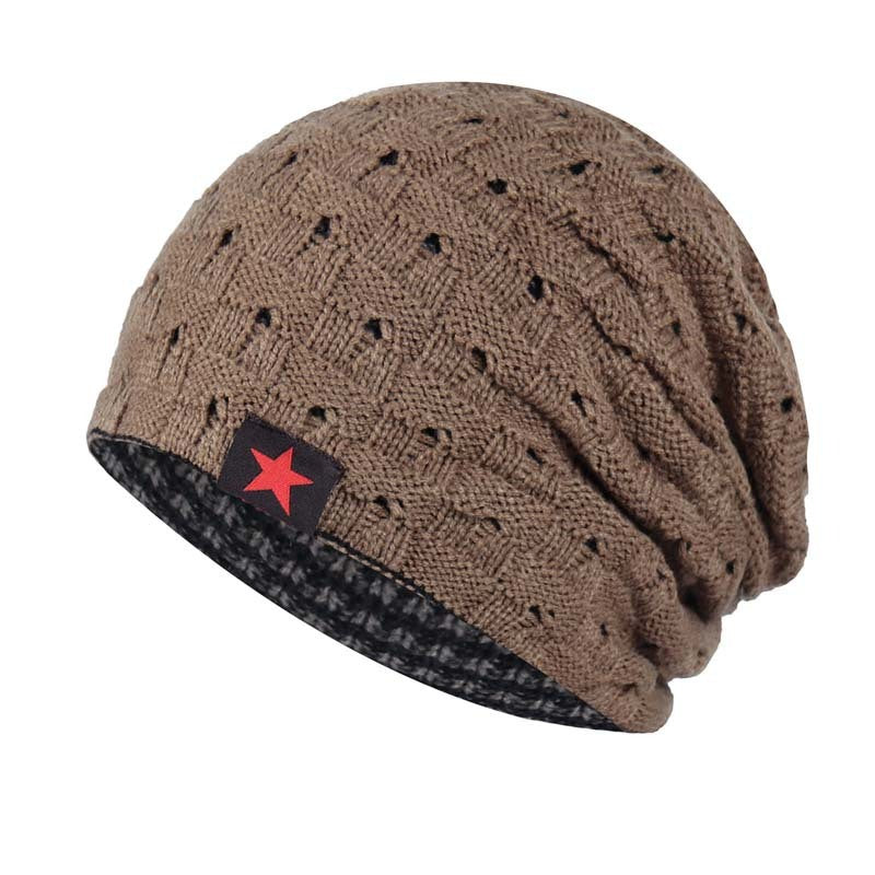 Men Double-sided Warm Woolen Hat