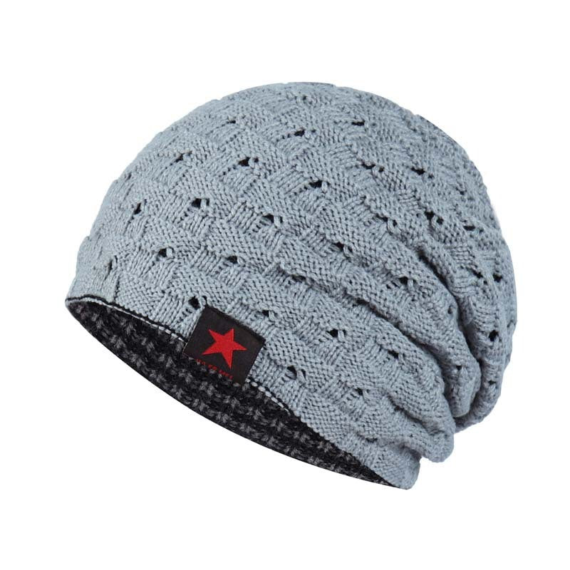 Men Double-sided Warm Woolen Hat
